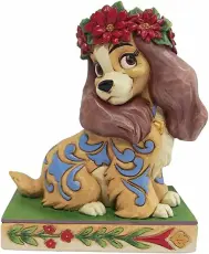 Disney samlarfigur Lady julfigur - Figuria.se